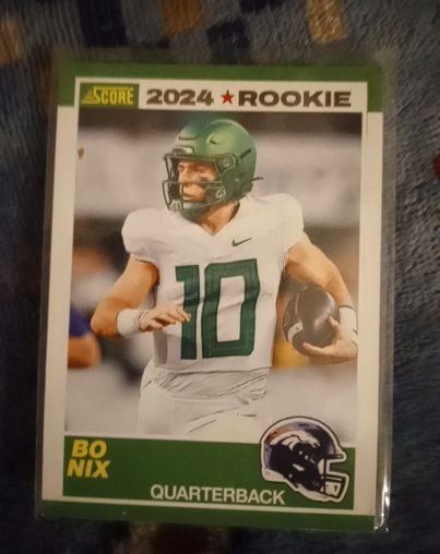 2024 Score 35th Anniversary Rookie #9 Bo Nix — front
