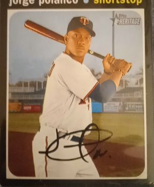 2020 Topps Heritage #236 Jorge Polanco — front