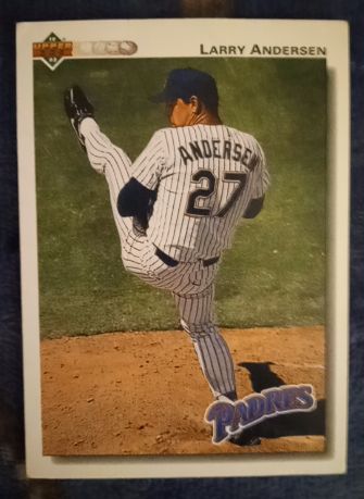 1992 Upper Deck #587 Larry Andersen — front