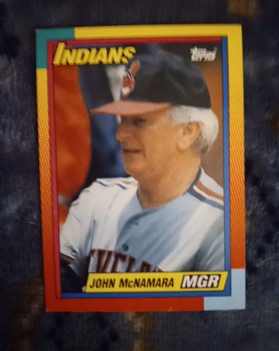 1990 Topps Traded #72T John McNamara Cleveland Indians Manager MGR — front