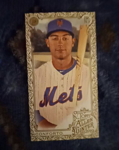 2021 Topps Allen & Ginter Black Mini #243 Michael Conforto — front