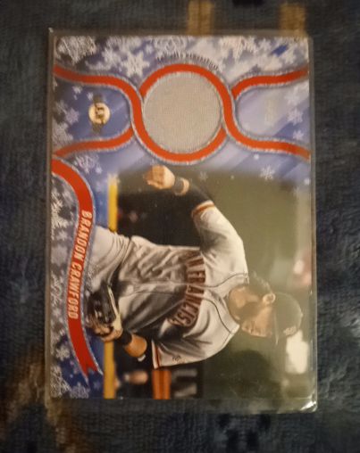 2018 Topps Holiday Walmart Mega Box Relics #R-SO Scott Oberg — front