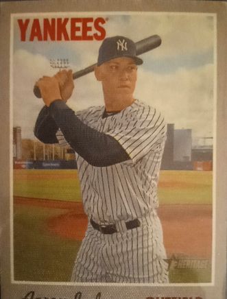 2019 Topps Heritage #1 Aaron Judge — front