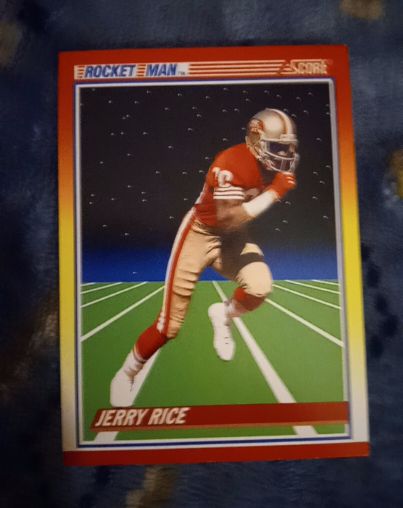 1990 Score #556 Jerry Rice Rocket Man — front