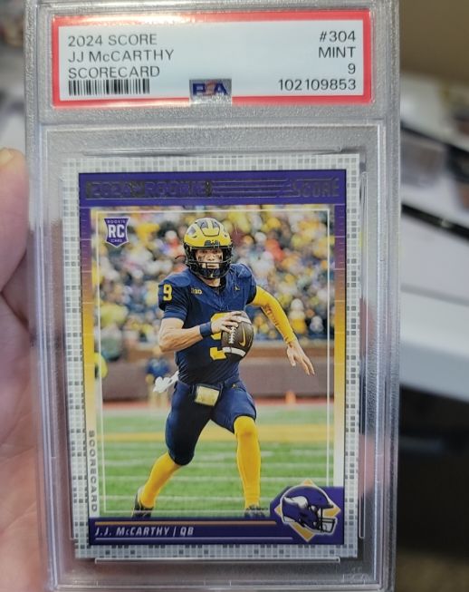 2024 Panini Score #304 J.J. McCarthy — front