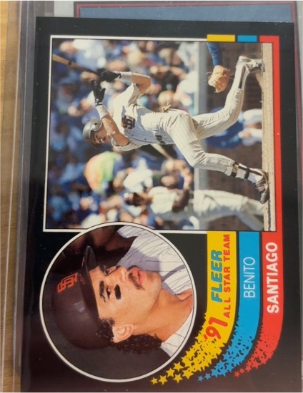 1991 Fleer All Stars Star Team #9 Benito Santiago — front