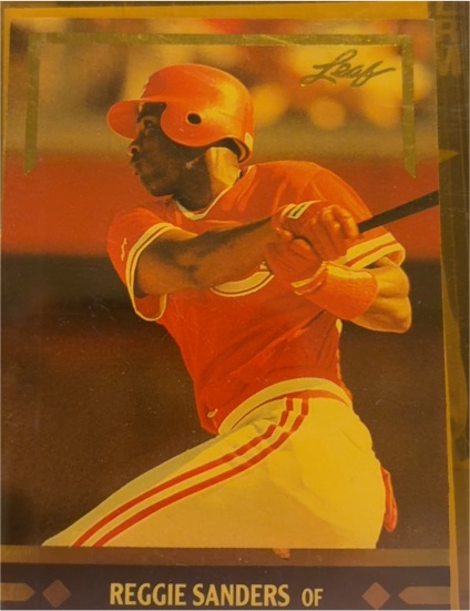 1991 Leaf Gold Leaf Rookies #BC10 Reggie Sanders — front