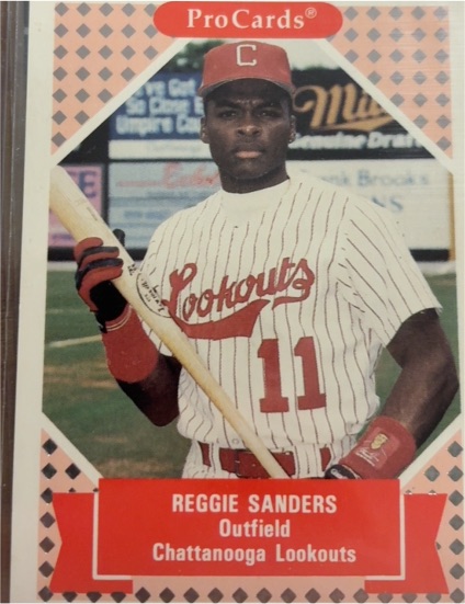1991 ProCards Minor League #214 Reggie Sanders — front