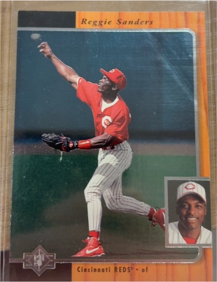 1996 SP #63 Reggie Sanders — front