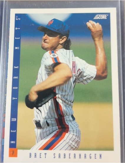 1993 Score #115 Bret Saberhagen — front