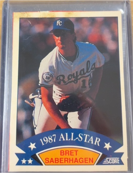 1988 Score #9 Bret Saberhagen 1987 All-Star — front