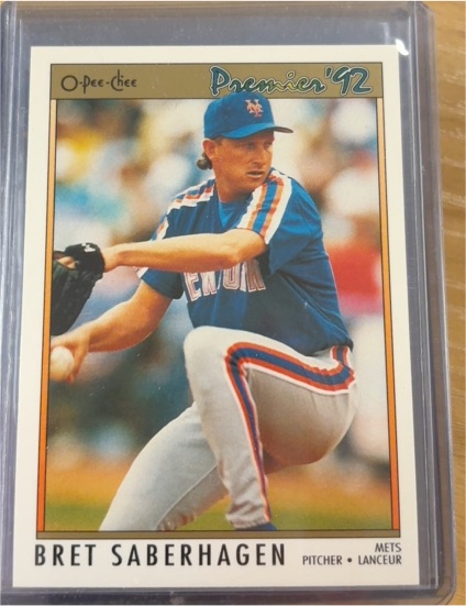 1992 O-Pee-Chee Premier #49 Bret Saberhagen — front