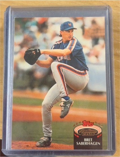 1992 Topps Stadium Club #755 Bret Saberhagen — front