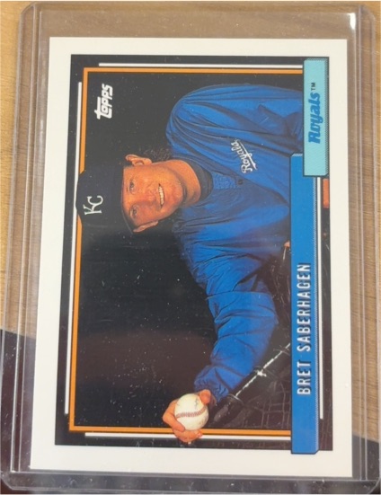 1992 Topps #75 Bret Saberhagen — front