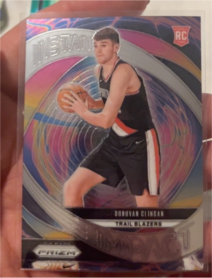 2024-25 Panini Prizm #15 Donovan Clingan Instant Impact — front