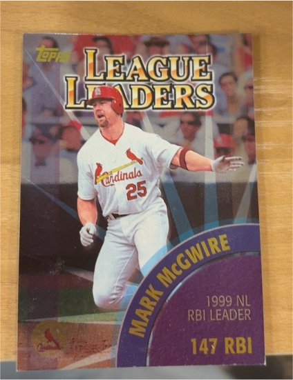 2000 Topps #463 Mark McGwire League Leaders — front