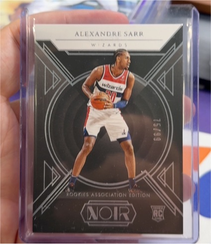 2024-25 Panini Noir #147 Alexandre Sarr — front