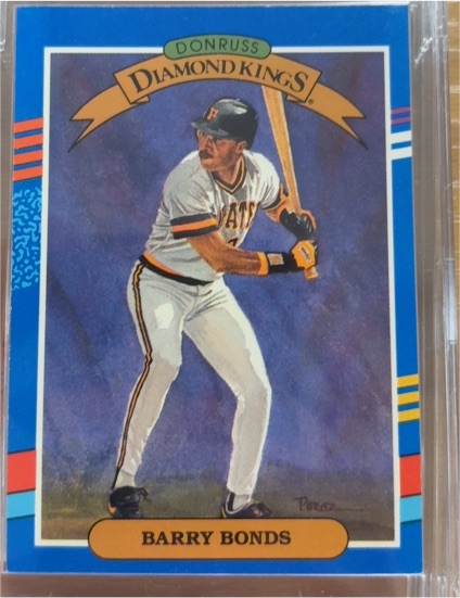 1991 Donruss Diamond Kings #4 Barry Bonds — front
