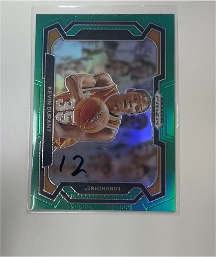2024 Panini Prizm Draft Picks #42 Kevin Durant Green Prizm Variation — front