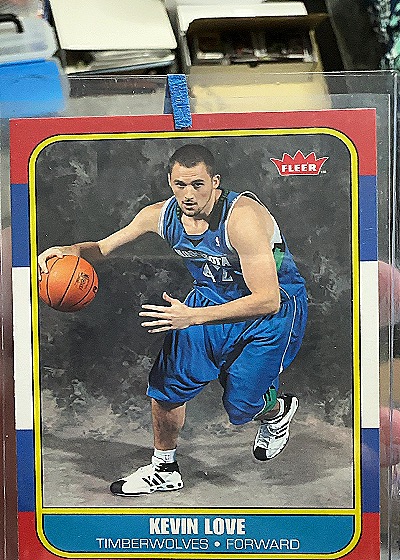 2008 Fleer 1986-87 Style #86R-167 Kevin Love Rookie Card — front