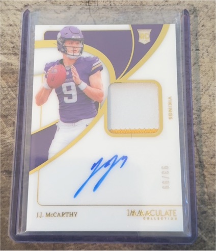 2024 Panini Immaculate #93 J.J. McCarthy — front
