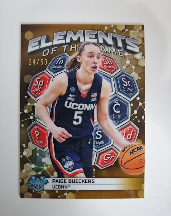 2024 Bowman Best University #EG-6 Paige Bueckers Elements of the Game — front
