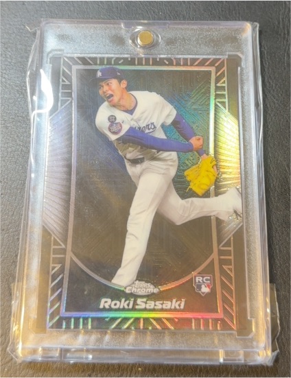 2025 Topps Chrome #SE-15 Roki Sasaki Shadow Etch Rookie — front