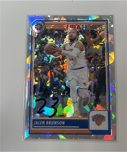 2023-24 Panini NBA Hoops Premium Stock #242 Jalen Brunson — front