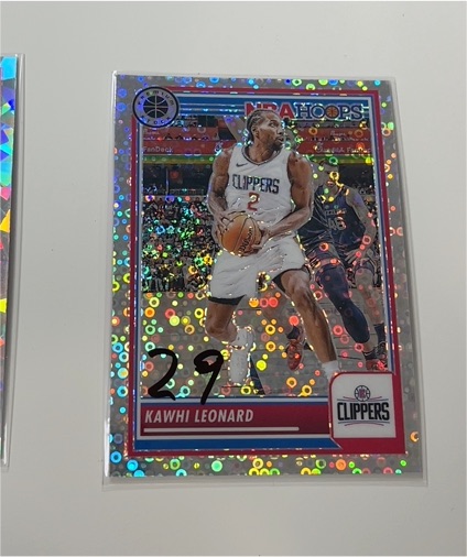 2023-24 Panini NBA Hoops Premium Stock #114 Kawhi Leonard — front