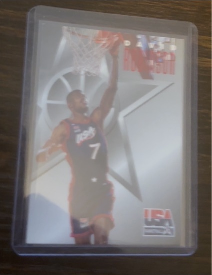 1996 SkyBox Texaco USA Basketball #10 David Robinson — front