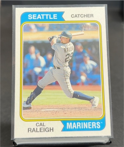 2023 Topps Heritage #350 Cal Raleigh — front