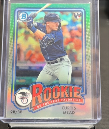 2024 Bowman Chrome Rookie of the Year Favorites #ROY-10 Curtis Mead — front