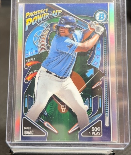 2024 Bowman Chrome #PP-15 Xavier Isaac Prospect Power-Up — front