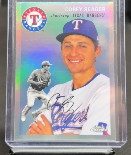 2023 Topps Chrome Platinum #308 Corey Seager — front
