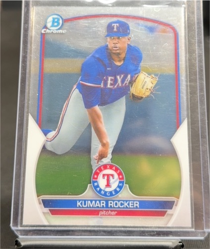 2023 Bowman Chrome #BCP-39 Kumar Rocker — front