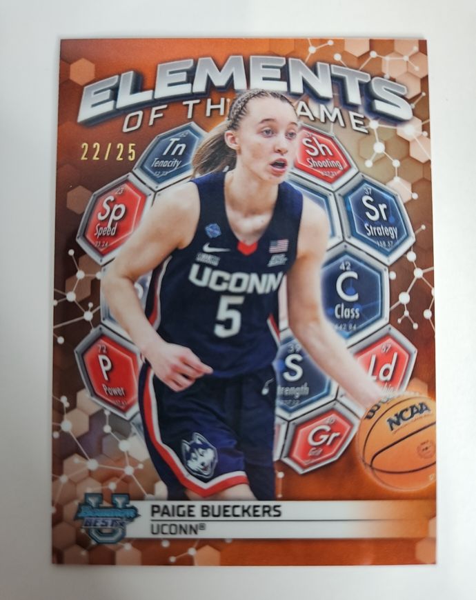 2023 Bowman Best University #EG-6 Paige Bueckers Elements of the Game — front