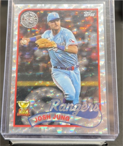 2024 Topps Series 1 1989 35th Anniversary Silver Ice Foil #89B-33 Josh Jung — front