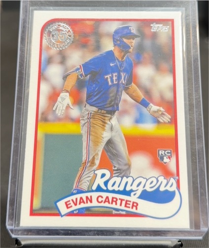 2024 Topps Series 2 1989 Topps Baseball 35th Anniversary #89B2-45 Evan Carter — front