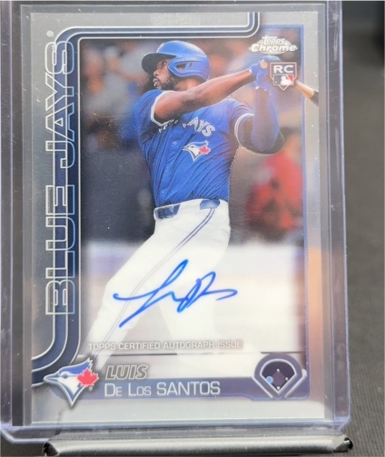 2025 Topps Chrome #RA-LD Luis De Los Santos Rookie Autograph — front