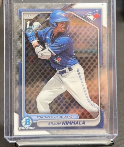2024 Bowman Chrome Prospects #BCP-142 Arjun Nimmala — front