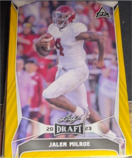 2023 Leaf Draft #36 Jalen Milroe — front