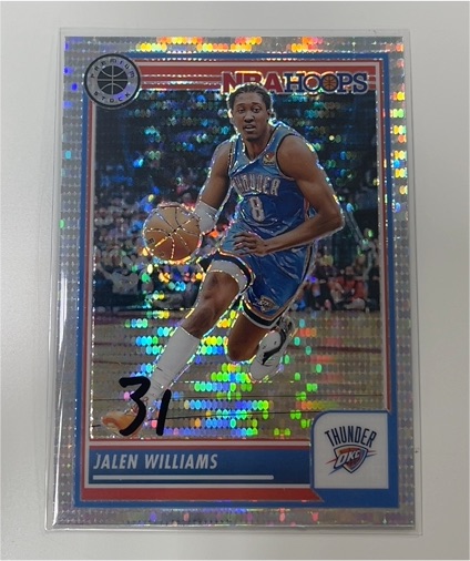 2023-24 Panini NBA Hoops Premium Stock #117 Jalen Williams — front