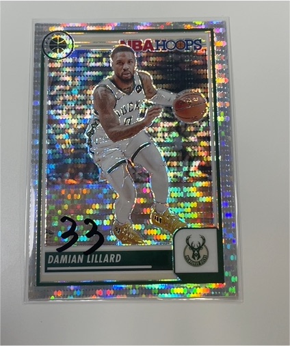 2023-24 Panini NBA Hoops Premium Stock #60 Damian Lillard — front