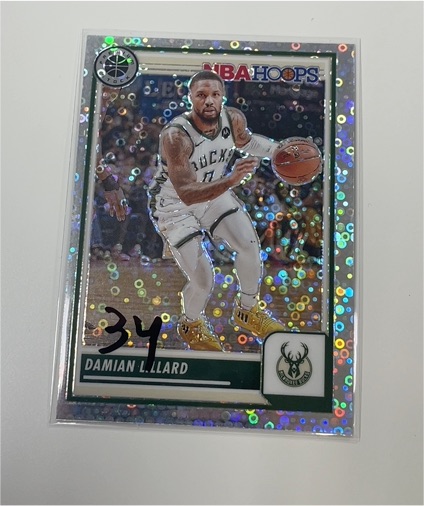 2023-24 Panini NBA Hoops Premium Stock #60 Damian Lillard — front