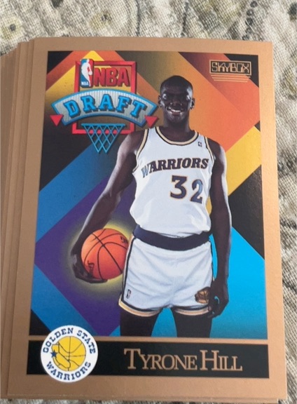 1990-91 SkyBox #358 Tyrone Hill — front