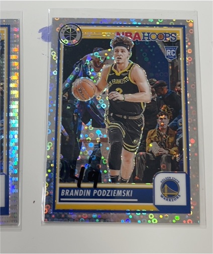 2023-24 Panini NBA Hoops Premium Stock #15 Brandin Podziemski — front