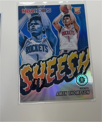 2023-24 Panini NBA Hoops Premium Stock #4 Amen Thompson — front