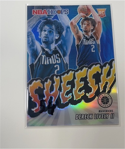 2023-24 Panini NBA Hoops Premium Stock #13 Dereck Lively II Sheesh Silver Prizm Rookie — front