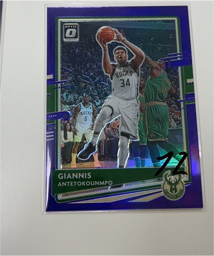 2020-21 Panini Donruss Optic #29 Giannis Antetokounmpo — front
