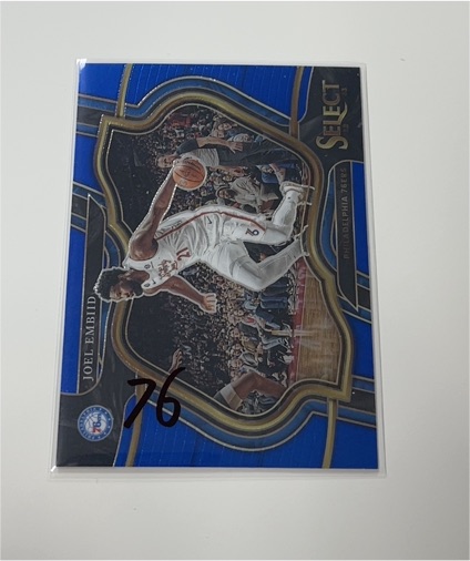 2022-23 Panini Select Courtside Blue Joel Embiid #247 — front